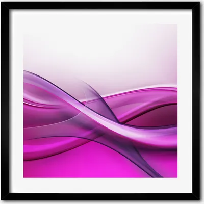 Produktbild von Bild - 50 cm x 50 cm - MDF - Rahmen, Wandkunst - Wellen Hintergrund