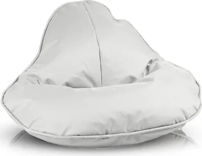 Obrázok produktu pre Ecopuf, Frog, Sedací Vak Pouf, Vak Poufsessel Pufsack Deti, Dospelí, 120x80cm, Biela Nc3