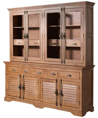 Produktbild von MASSIVMOEBEL24 Buffet Mango 204x50x210 beige geölt TOULOUSE #03