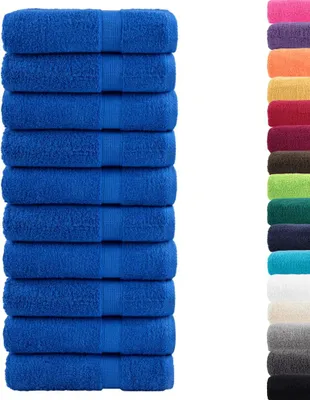 Produktbild von vidaXL Premium Duschtücher SOLUND 10 Stk. Blau 70x140 cm 600 g/m²