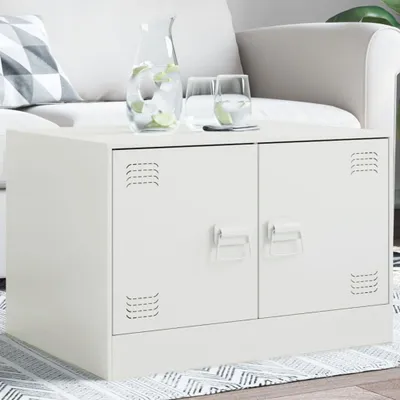 Produktbild von Möbel Couchtisch Weiß 67x50x44 cm Stahl - Couchtische 841732