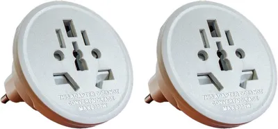 Produktbild von Universeller Reiseadapter für Italien – Adapter zur Umwandlung von Steckern aus Großbritannien, den USA und China auf italienische Steckdosen (10A) – Zwei Stück