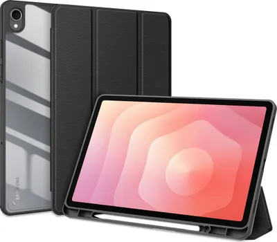 Produktbild von Samsung Galaxy Tab S11 Hülle - Dux Ducis Toby Tri-Fold Ständer Klapphülle mit Schlaf/Wach-Funktion - Schwarz