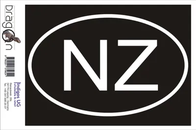 Produktbild von Aufkleber / Autoaufkleber - JDM / Die cut / Auto / OEM - Neuseeland - 110x70 mm weiß - Heckscheibe / Heckscheibenaufkleber