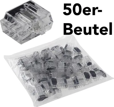 Produktbild von Steckbare Dosenklemmen 50er Pack 1-polig 3 Klemmstellen 1-2,5mm²