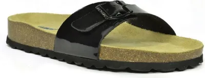 Image de Sanosan - Sandales pour femmes "Malaga Lacquered" BS3061 (39.5 EU) (Black/Brown)