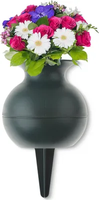 Image de Entonnoir Vases funéraires avec piquet de terre résistant au gel vert 22 cm