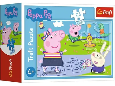 Zdjęcie produktu dla Puzzle mini 54 elementy Wesoły dzień Świnki Peppy Trefl