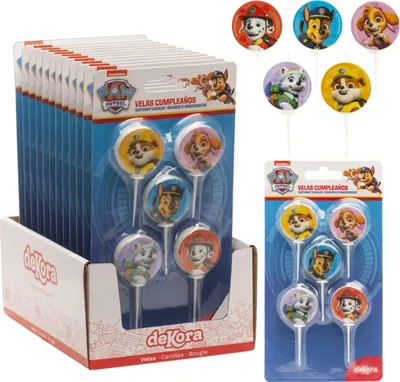 Produktbild von Paw Patrol Tortenkerzen 3cm 5St