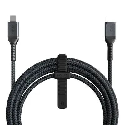 Produktbild von Nomad USB-C / USB-C Ladekabel aus Aramidfasern, Power Delivery 3m - Schwarz