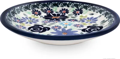 Produktbild von Original Bunzlauer Keramik Untertasse Ø 11,6 cm – Vielseitiger kleiner Teller für Tassen, Teebeutel, Snacks & Gebäck Dekor DU126