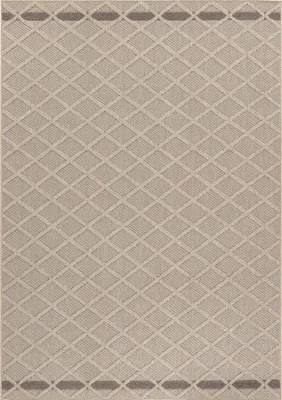 Produktbild von Teppium In & Outdoor Teppich Skandi Boho Stil Einfarbig Flachgewebe Wetterfest Wohnzimmer Balkon Terrasse Küchenteppich, Grösse: 80x250 cm