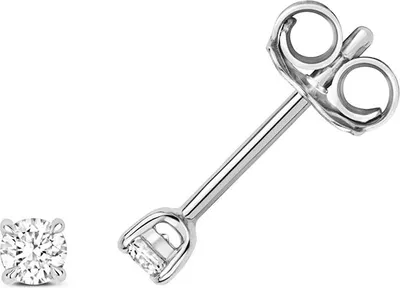 Produktbild von Funkelndes Feuer 18 Karat (750) Weißgold Damen - Diamant Paar Ohrstecker Brillant-Schliff 0.15 Karat H - SI2; TRS3465218KW