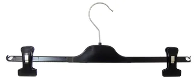 Produktbild von 20 Stück Kleiderbügel, Klammernbügel aus Kunststoff, mit verschiebbaren Klammern 40 cm