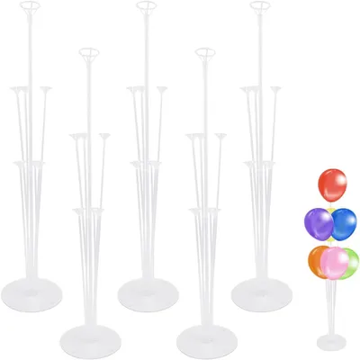 Produktbild von Ballonständer 5 Sets, mit Fuß und Stangen, 35 Ballons, für Partydekoration