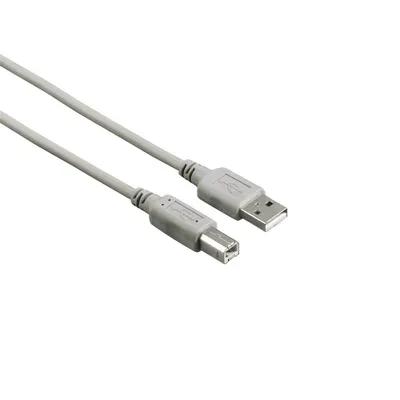 Produktbild von Hama 00200900, 1,5 m, USB A, USB B, USB 2.0, 0,48 Gbit/s, Grau
