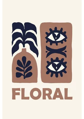 Image de Tableau mural encadré floral 65x97 cm, Tableau mural moderne pour décoration intérieure