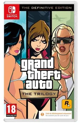 Zdjęcie produktu dla Take-Two Interactive Grand Theft Auto: The Trilogy – The Definitive Edition (Nintendo Switch), Nintendo Switch, od 17 lat, Kod w pudełku
