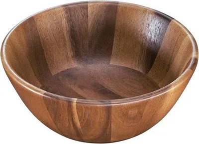 Produktbild von Famanu Salat- und Obstschale aus Akazienholz - Durchmesser 25 cm, braun