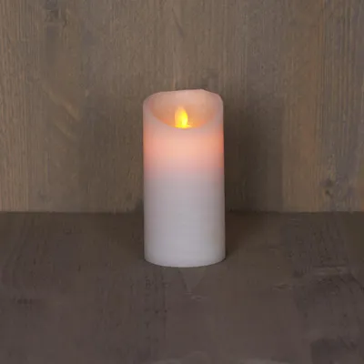 Produktbild von Anna's Collection Led stumpfe Kerze - weis - 15 x D7,5 cm