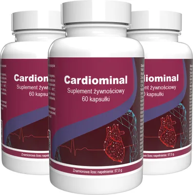 Zdjęcie produktu dla Cardiominal - 180 kapsułek, opakowanie 3 sztuki