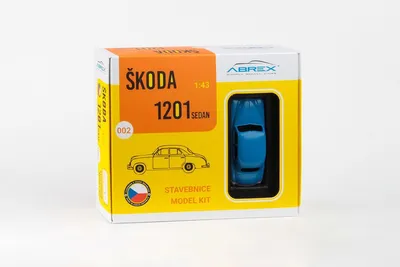 Obrázek produktu pro Škoda 1201 (1956) – policejní vůz – ABREX 1:43