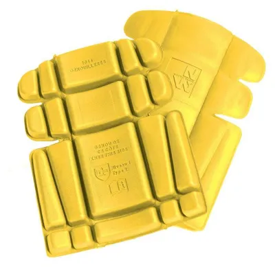 Image de Genouillères Protège-genoux de Travail - Taille TU - Jaune - Résistant et Confortable - D-Work