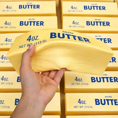 Productafbeelding van Giant butter squishy - Nee cheese squishy fidget toys - Sensorisch anti-stress speelgoed - Knijpbal - Kinderen - Adhd