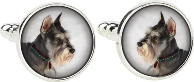 Produktbild von Schnauzer I - Manschettenknöpfe, Hemdverzierung, Hemdanhänger der Marke Art-Dog