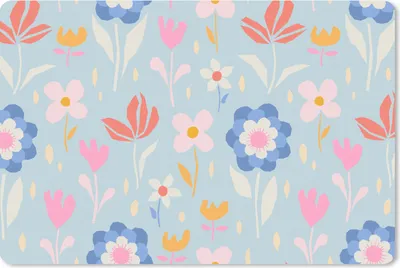 Produktbild von MuchoWow® Schreibtischunterlage Blumen - Pflanzen - Muster 60x40 cm - XXL Mauspad - Großes Mauspad