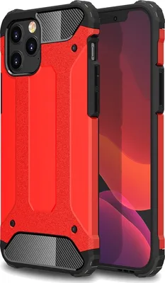 Produktbild von Mobigear Outdoor iPhone 12 Pro Max Hülle Hardcase Backcover Stoßfest - Rot