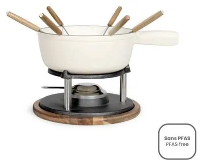 Zdjęcie produktu dla Zestaw do fondue z 6 widelczykami do śmietany Livoo MEN426C