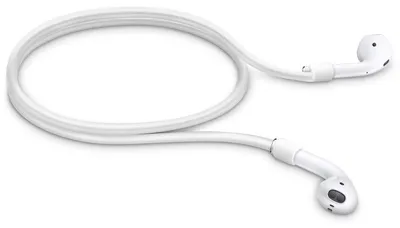 Produktbild von kwmobile Halteband kompatibel mit Apple Airpods 1 / 2 / Pro / 3 Headphones - Kopfhörer Halter Band Strap in Weiß