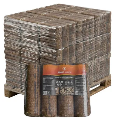 Produktbild von Giant Flames Holzbriketts 190 Packungen x 4,8 kg (912kg)