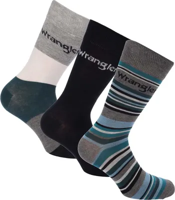 Image de Wrangler - Chaussettes pour homme/femme unies (pack de 3) GT6901 (38 EU - 42 EU) (Gris/Multicolore)