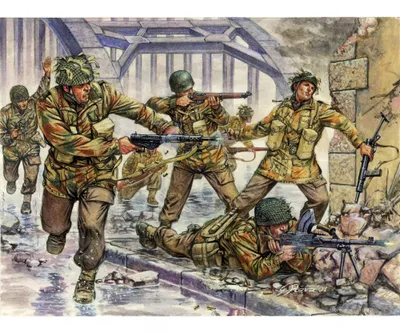Immagine prodotto di Italeri 1:72 Britische Fallschirmjäger