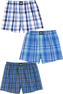 Produktbild von Lousy Livin 3Pack Boxershorts Organic Check Port Blue M