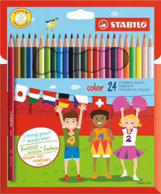 Produktbild von Buntstift - STABILO color - 24er Pack - mit 24 verschiedenen Farben inklusive 4 Neonfarben