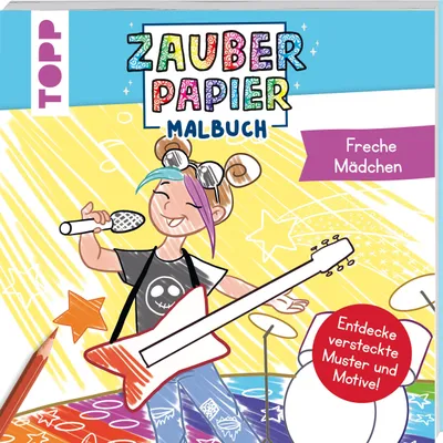 Produktbild von Zauberpapier Malbuch Freche Mädchen