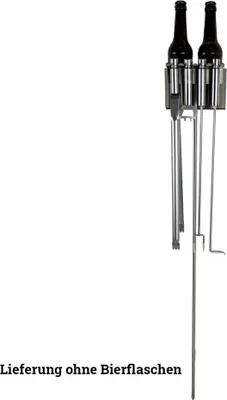 Produktbild von Schneider Halter inkl. Besteck für 2Stubbi Edelstahl
