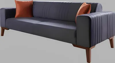Immagine prodotto di Divano grigio a tre posti divano divano elegante divano salotto nuovo velluto