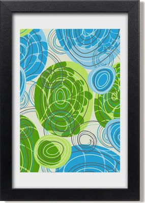 Produktbild von Bild 20x30 MDF-Rahmen, Wandkunst Abstraktion