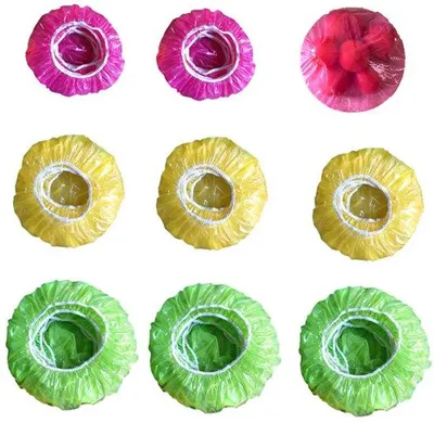 Produktbild von Plastikdurchlässige Lebensmittelabdeckungen, 105 Stück Lebensmittelabdeckungen, wiederverwendbare Lebensmittelabdeckungen für die Erhaltung der Frische von Gemüse oder für den Haushalt, Duschkabineabdeckung