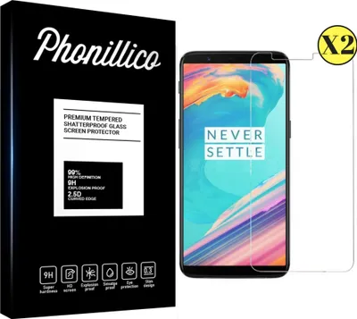 Produktbild von Hartglas für ONEPLUS 5T [2 Stück] Displayschutzfolie Screen Protector Film Anti-Kratzer Glas Resistant Phonillico®
