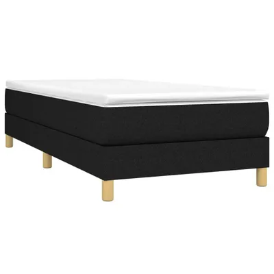 Obrázek produktu pro vidaXL Postel Boxspring s matrací černá 90x200 cm Látka