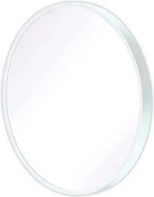 Produktbild von Famanu Wandspiegel Runde 40 cm - Aluminiumrahmen, HD Glas