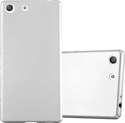 Produktbild von Cadorabo Hülle für Sony Xperia M5 Schutzhülle in Silber Hard Case Handy Hülle Etui