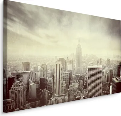 Produktbild von Fabelhafte Canvas LEINWAND BILDER 40x30 cm XXL Kunstdruck Stadt Architektur Geometrie