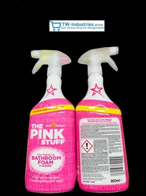 Obrázek produktu pro Pink Stuff, čisticí pěna pro koupelnu, 850 ml – určené pro použití v koupelně
