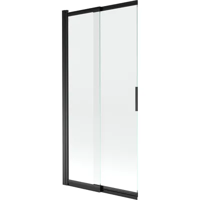 Zdjęcie produktu dla Mexen Fox parawan nawannowy 2-skrzydłowy przesuwny 85 x 150 cm, transparent, czarny - 891-085-002-70-00